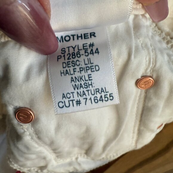 Mother Denim The Half Piped Ankle in Act Natural High-Waisted Wide-Leg Pants Wit - Picture 11 of 12